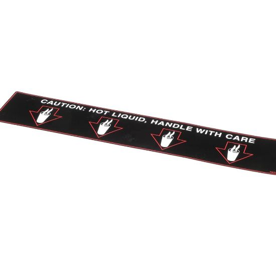 Picture of Grindmaster Cecilware Label Hot Liquid-gb4d/m/s Part# NA93AL