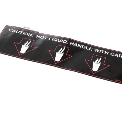 Picture of Grindmaster Cecilware Label Hot Liquid - Gb3 S/java Part# NA88AL