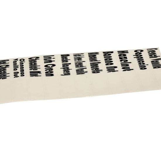 Picture of Grindmaster Cecilware Label_assorted (11 White/11 Black) Part# NB24AL