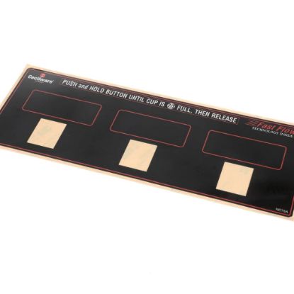 Picture of Grindmaster Cecilware Label Switch Panel Gb3m/m10/3p Part# NC75AL