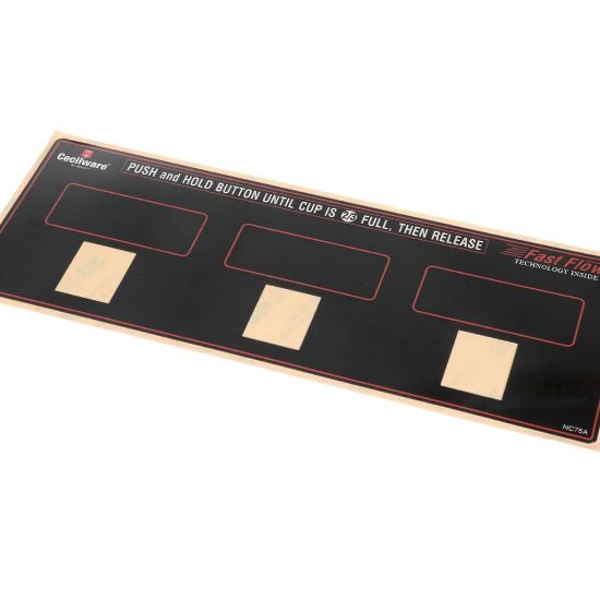 Picture of Grindmaster Cecilware Label Switch Panel Gb3m/m10/3p Part# NC75AL