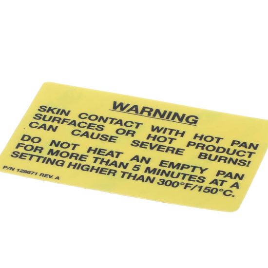 Picture of Groen Label Warning Hot Surf Ace Part# 128671