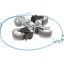 Picture of Groen Casters (4 Each: 2 Lock Ing 2 Non-locking) Part# 146354