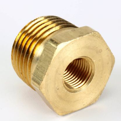 Picture of Groen Brass Reducer Bushing- 1 /2 X 1/8 Part# NT1202