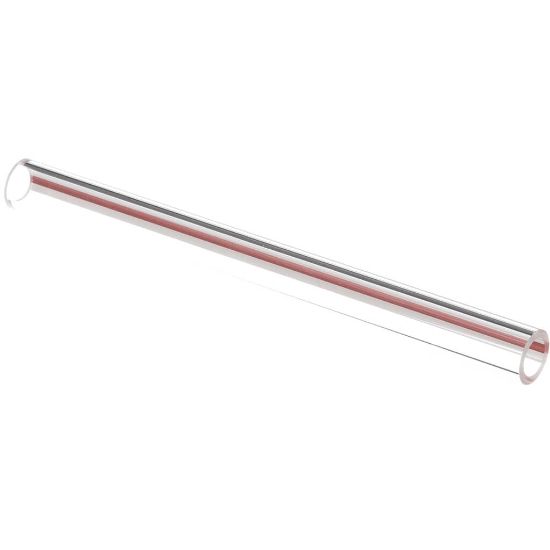 Picture of Groen Tube Glass-red & White Stripe Part# Z002987