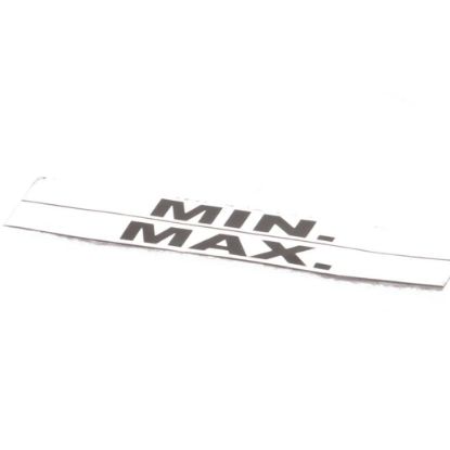 Picture of Groen Label Maximum & Minimum Part# Z000558