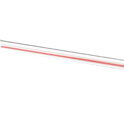 Picture of Groen Tube Glass-red & White Stripe Part# Z009752