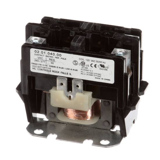 Picture of Hatco Contactor 2P 50A 120V Part# 02.01.040.00
