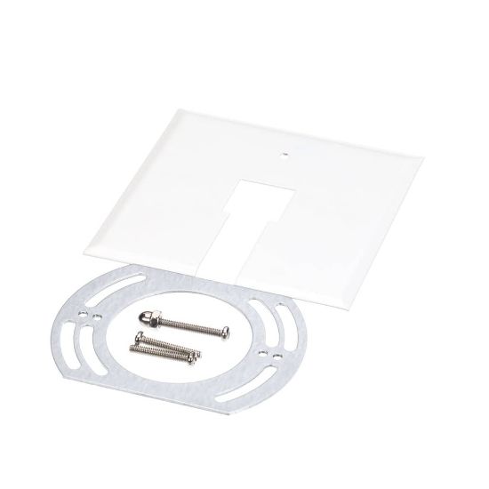 Picture of Hatco Track Outlet Box Cover White Part# 02.19.171.02