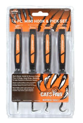 Picture of Mayhew™ Tools 4 Pc. Dominator Mini Hook & Pick Part# - 60003
