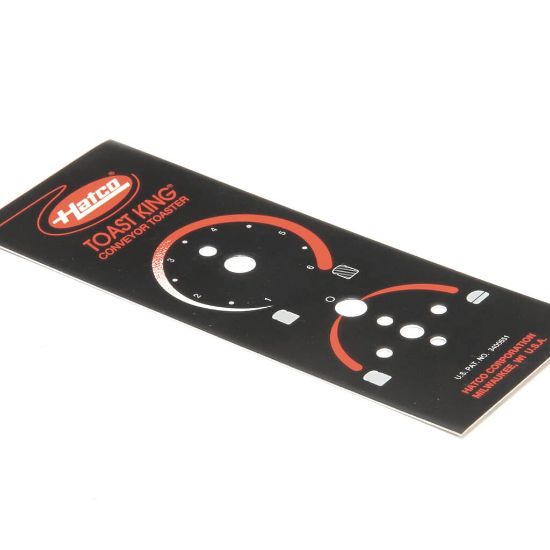 Picture of Hatco Control Plate,tk,toast & Buns Part# 07.01.217.00