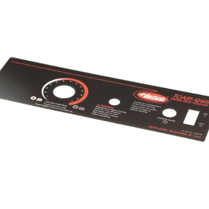 Picture of Hatco Control Plate,tq Bagel,no Heat Part# 07.01.289.00