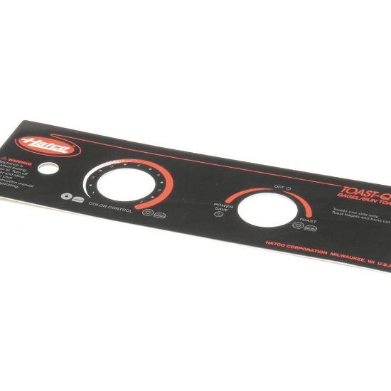Picture of Hatco Control Plate,tq-20ba Part# 07.01.335.00