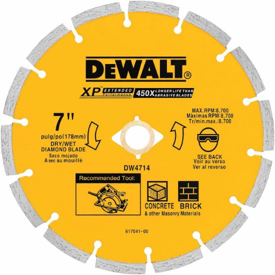 Picture of Dewalt® 7" Segmented Diamond Blade Part# - Dw4714T