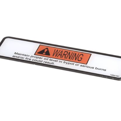 Picture of Henny Penny Label-danger Shortening-evol Part# 168576