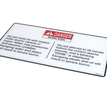 Picture of Henny Penny Label-operation Hazards,velo Part# 168574