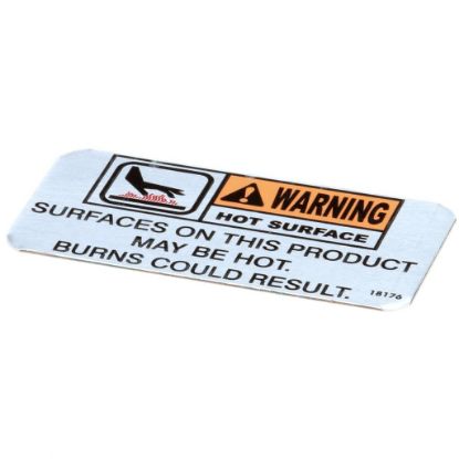 Picture of Henny Penny Hp Warning Decal Part# 18176