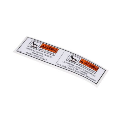 Picture of Henny Penny Label-warning Hot, Bilingual Part# 33589