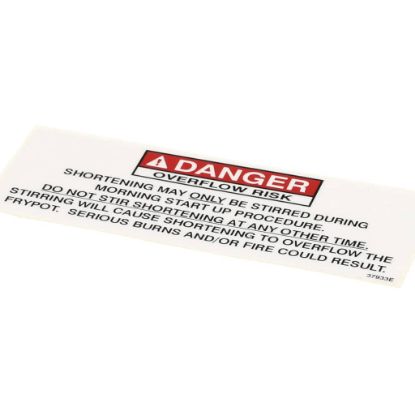 Picture of Henny Penny Label-danger Stirring Part# 37933