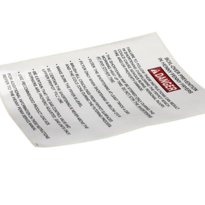 Picture of Henny Penny Label-boilover Prevention, Gm Part# 37332