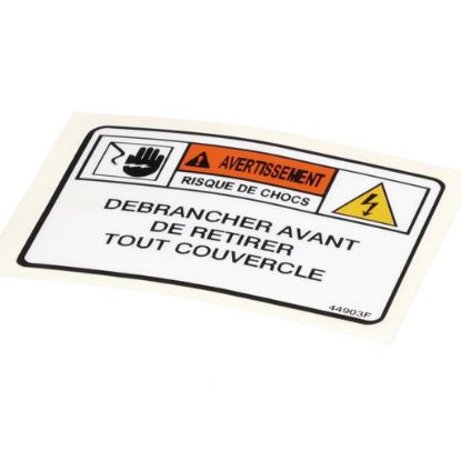 Picture of Henny Penny Label-warn. Disc. Power French Part# 44903