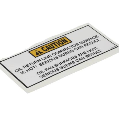 Picture of Henny Penny Label-caution Oil Return Line Part# 61534