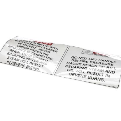Picture of Henny Penny Label-operational Hazards Part# 66444