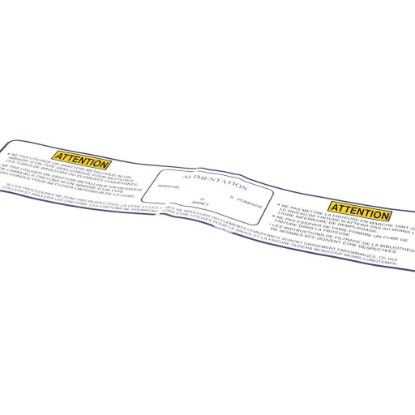 Picture of Henny Penny Label-pwr/pmp/mlt Kfc Fre Part# 88540