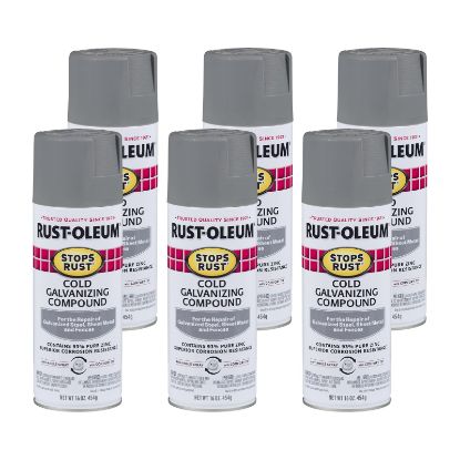 Picture of Rust-Oleum® Strust Sspr 6Pk Flat Galvanizing Compnd Part# - 7785830