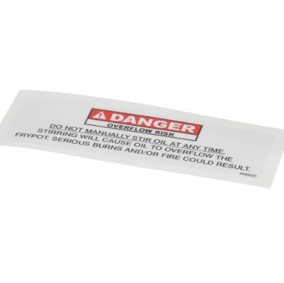 Picture of Henny Penny Siring Danger Label Part# 96882