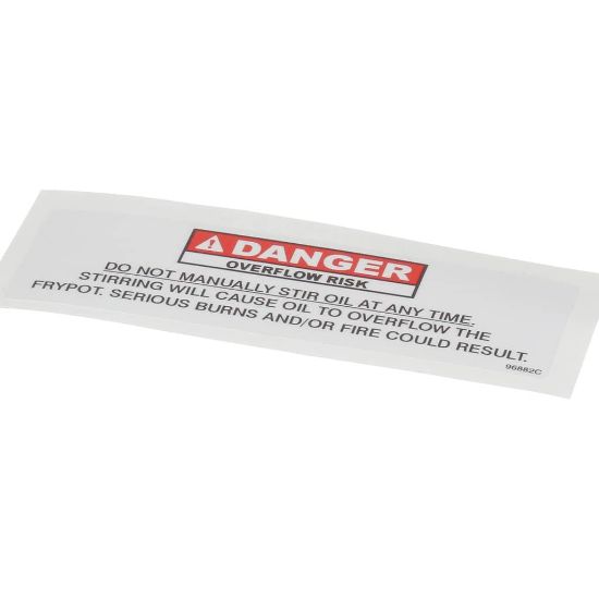 Picture of Henny Penny Siring Danger Label Part# 96882