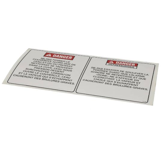 Picture of Henny Penny Label-oper Hazards Fre Part# 97076