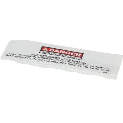 Picture of Henny Penny Label-danger Stiringfre Part# 97081