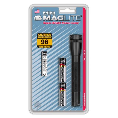 Picture of Mag-Lite Black Mml Aa Flashlightw/Batteries Part# - M2A016