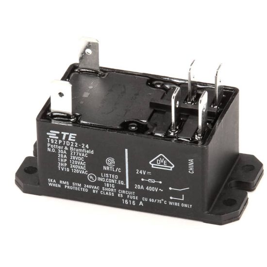 Picture of Hobart Relay,2 Pole, 30Amp, 24Vdc Part# 00-087714-042-5
