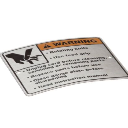 Picture of Hobart Label,warning Part# 00-438131-054-2