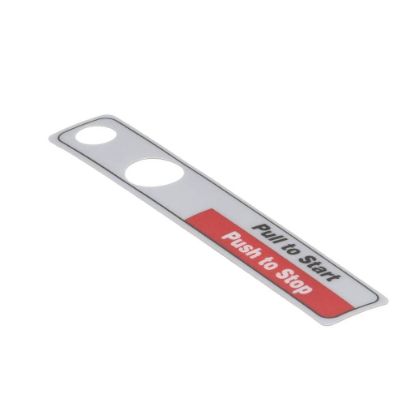 Picture of Hobart Label,start/stop (Dom) Part# 00-477735
