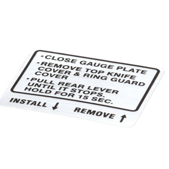 Picture of Hobart Label, Instruction Part# 00-914681