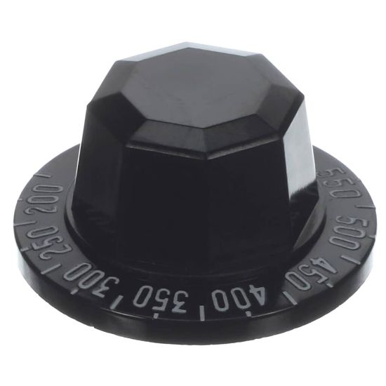 Picture of Hobart Knob, Gs Thermostatic Griddle, Black Part# 00-922511