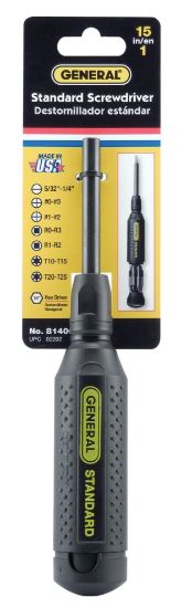 Picture of General Tools Multipro Screwdriver - Standard Part# - 8140C