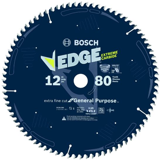 Picture of Bosch Power Tools 12" X 80T Xtra Fine Sawblade Part# - Dcb1280