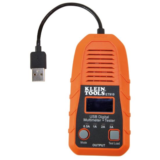 Picture of Klein Tools Usb Digital Meter And Tester  Usb-A (Type A) Part# - Et910