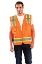 Picture of Occunomix Class 2 Solid Vest  2 Tone  Zip Close  Sm  Or Part# - Eco-Atrans-Os