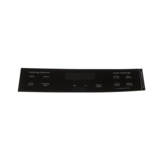 Picture of GE Faceplate Graphics (Bk) Part# WB07X26634
