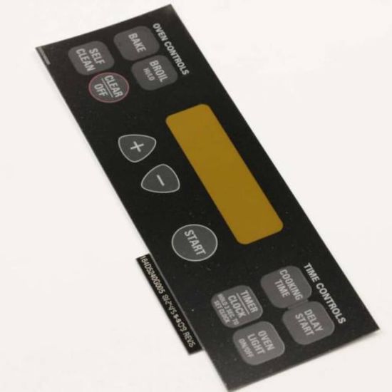Picture of GE Faceplate Graphics Asm Part# WB27T10587