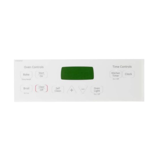Picture of GE Faceplate Graphics (Wh) Part# WB27T11014