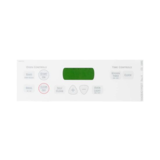 Picture of GE Faceplate Graphics Part# WB27T10687