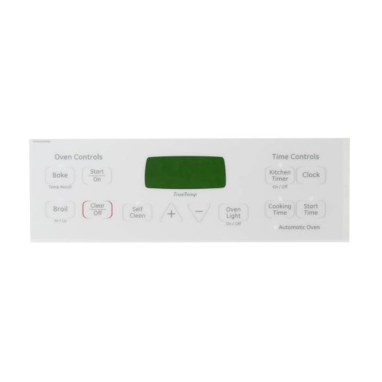 Picture of GE Faceplate Graphics (Wh) Part# WB27T11006