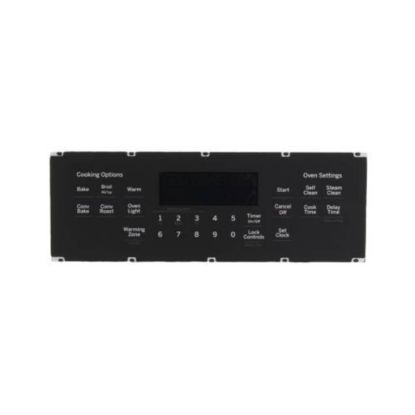 Picture of GE Oven Control And Overlay Assembly Part# WB27X33138