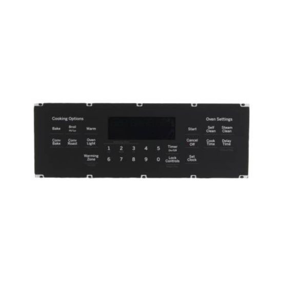 Picture of GE Oven Control And Overlay Assembly Part# WB27X33138